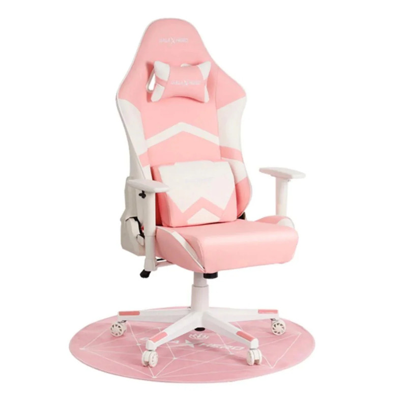 GalaxHero YX08-PK Gaming Chair w/ Carpet- Pink - كرسي